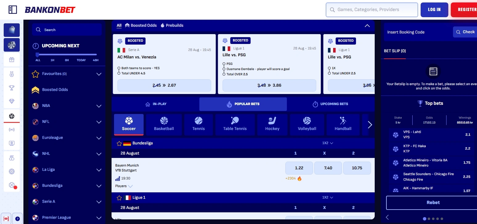 Parier et profitez du bonus sur paris sportif bankonbet